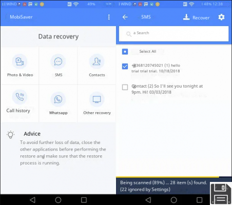 How to recover deleted SMS on Android