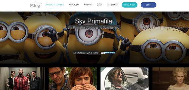 Como funciona o Sky Primafila