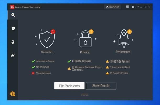 Como funciona o Avira Free Security