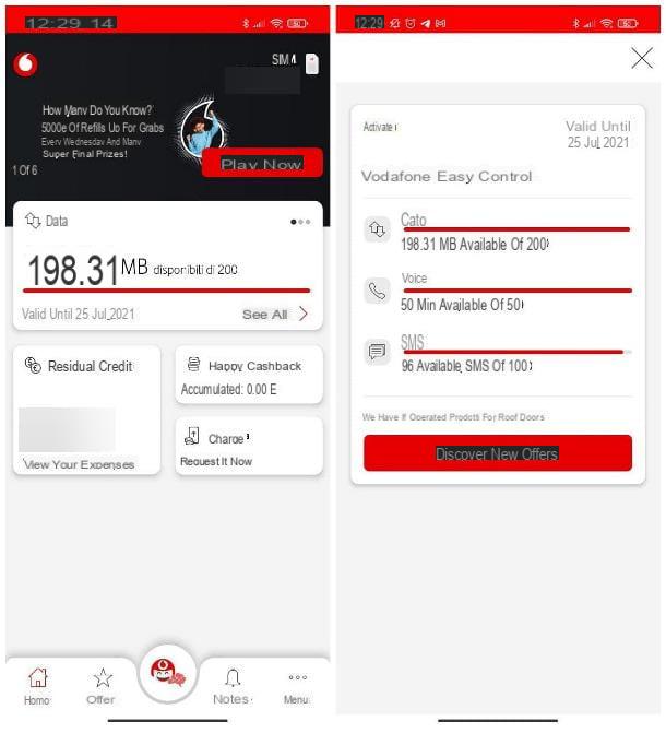 How to know how much the Internet remains Vodafone