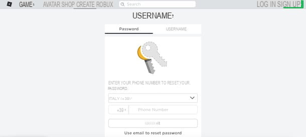 How to recover Roblox password