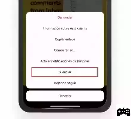 Silenciar usuários no Instagram