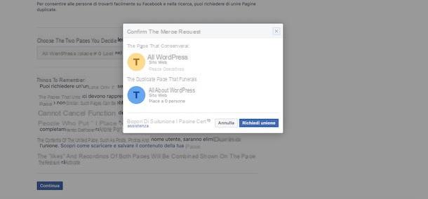 How to merge two Facebook pages