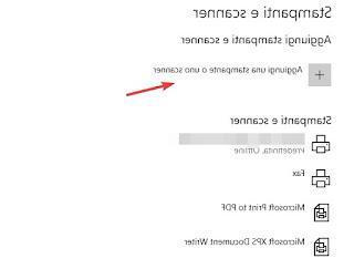 Adicionar uma impressora ou scanner