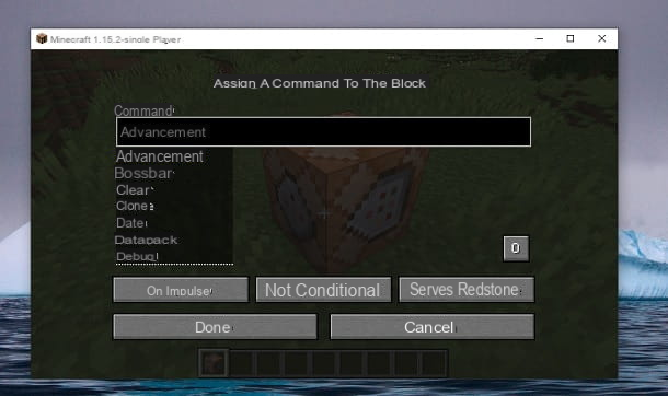 Cómo obtener el bloque de comandos en Minecraft