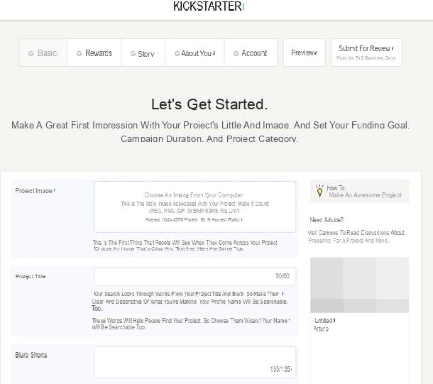 Como funciona o Kickstarter