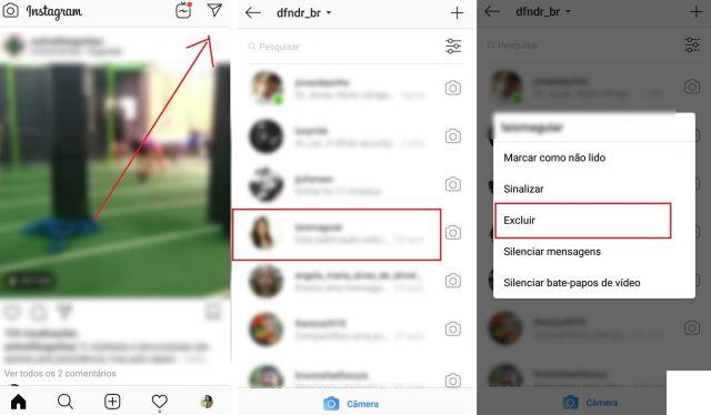 Cómo borrar mensajes en Instagram