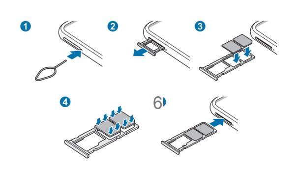 How to insert Samsung SIM