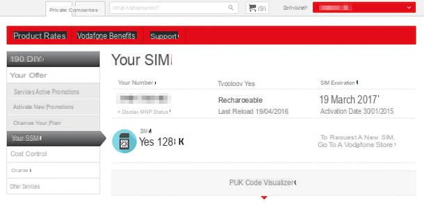 How to know Vodafone SIM expiration