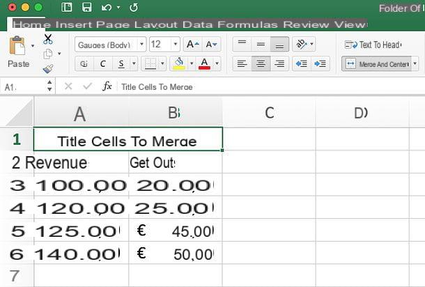 Como mesclar células do Excel