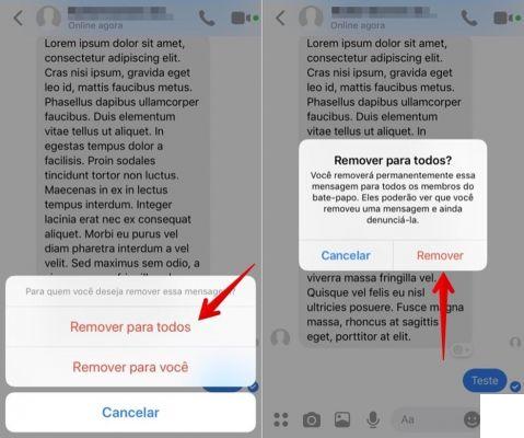 How to delete a message sent on Messenger
