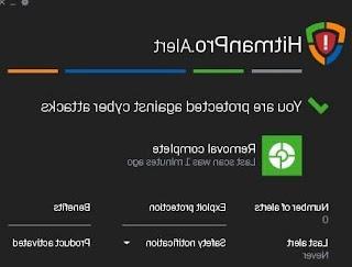 App HitmanPro Free Cloud Antivirus with online protection and scanning for malware and viruses