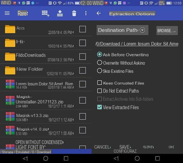 How to open RAR file