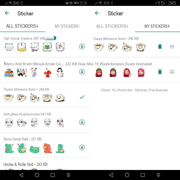 How to insert stickers on WhatsApp