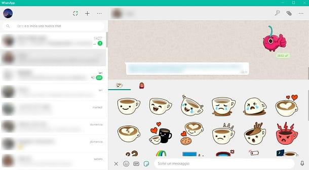 How to insert stickers on WhatsApp