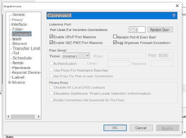 Como abrir portas uTorrent