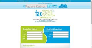 Fax services via email with reception