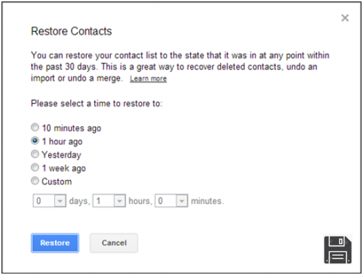 How to Recover Contacts from Google