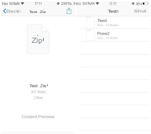 Cómo abrir archivos ZIP en iPhone