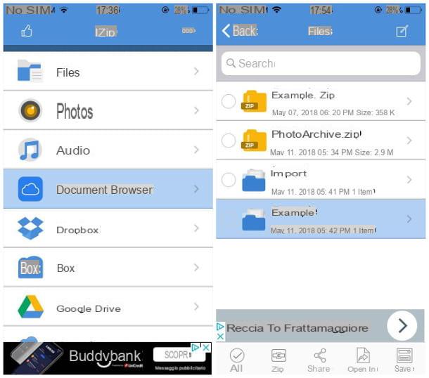 Cómo abrir archivos ZIP en iPhone