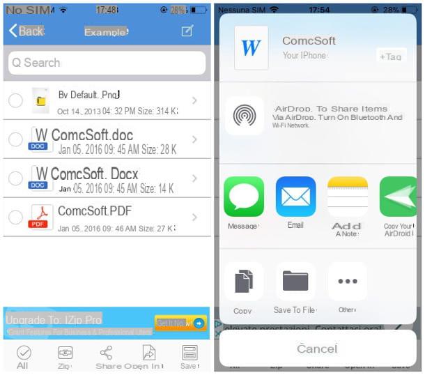 Cómo abrir archivos ZIP en iPhone