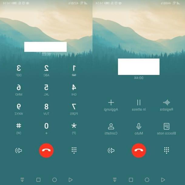How to enter letters during an Android call