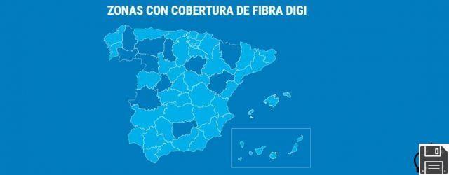 Cobertura de fibra móvel Digi