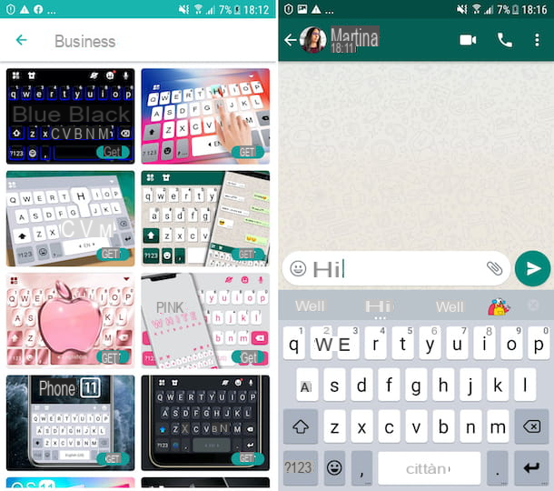 How to get an iPhone keyboard on Android