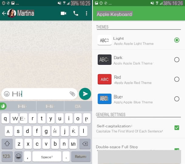 How to get an iPhone keyboard on Android