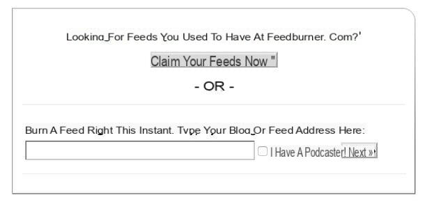 Como registrar e usar o Feedburner