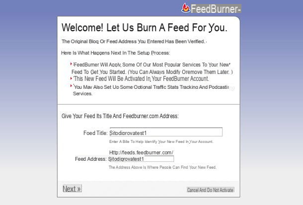 Como registrar e usar o Feedburner