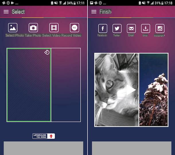 Aplicación para fusionar fotos y videos