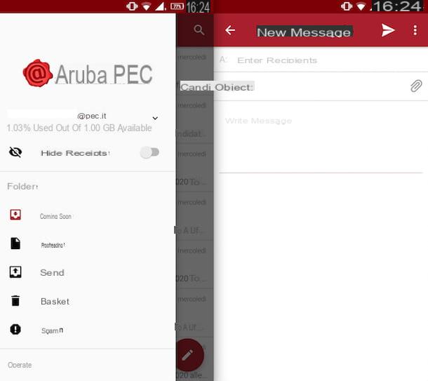 Cómo abrir un correo electrónico certificado por Aruba