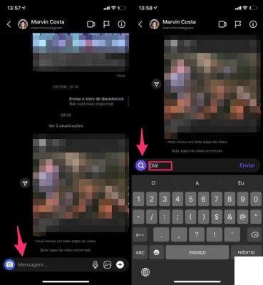 Como enviar mensagens de texto no Instagram