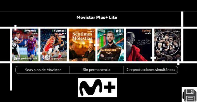 Catálogo de canais Movistar plus Lite