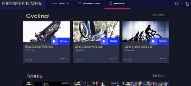 Como funciona o Eurosport Player