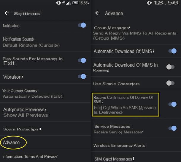 How to know if an SMS has been read with Android