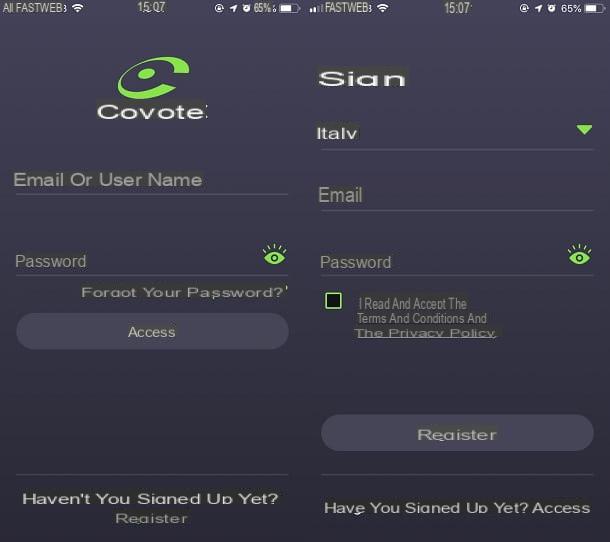 Comment fonctionne l'application COYOTE