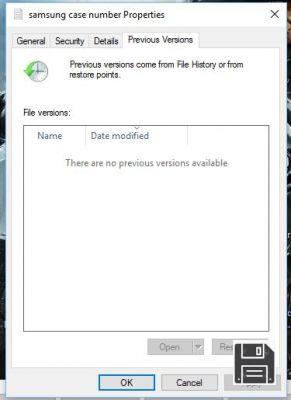 How to restore the previous version of a file