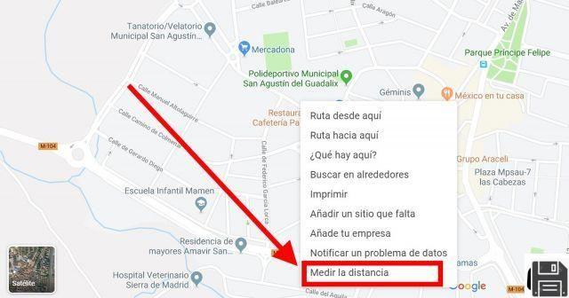 Measure distances on Google Maps