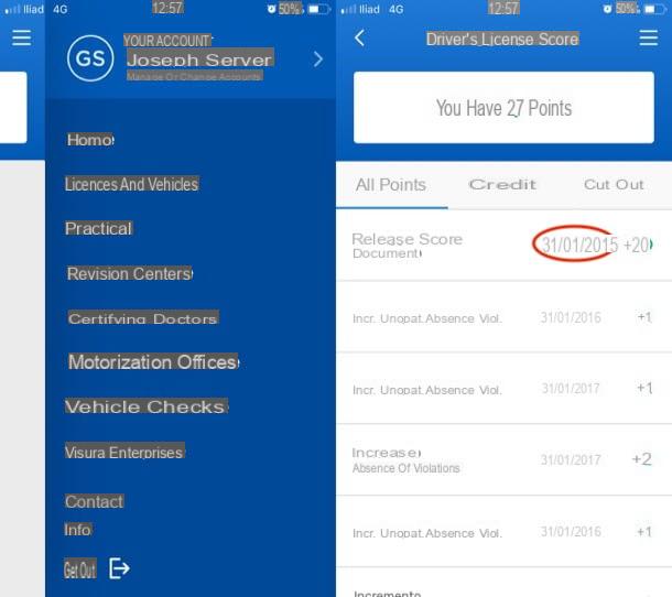 How to know the date of issue of the license