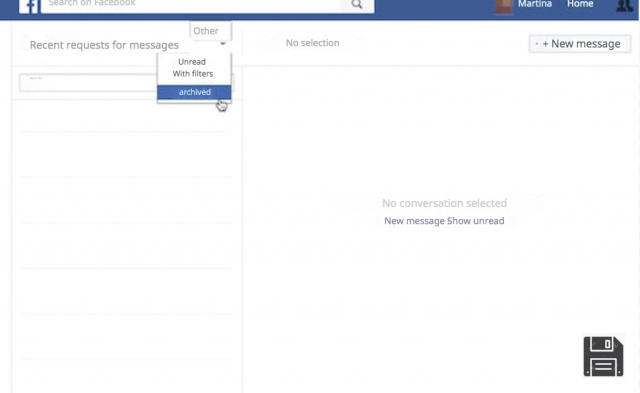 Como recuperar mensagens apagadas do Facebook