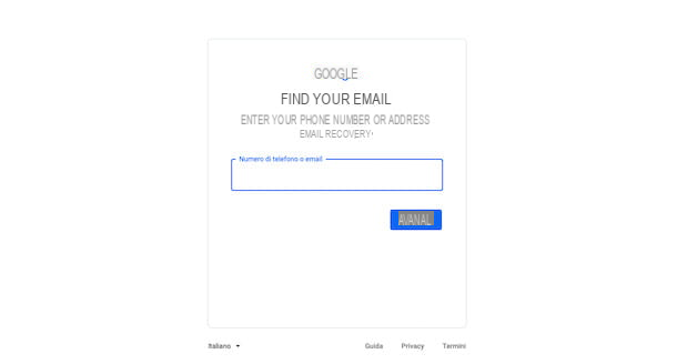 How to recover a forgotten e-mail address
