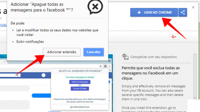 Como deletar mensagens do Facebook