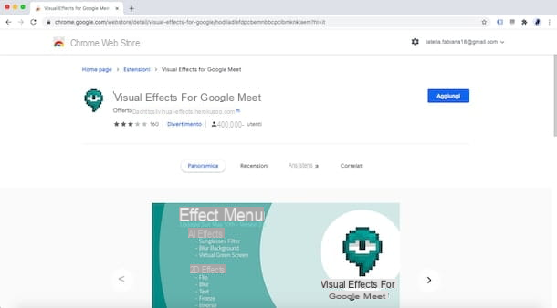 Venha usar efeitos visuais para o Google Meet