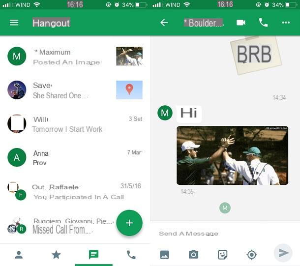 Cómo funciona Hangouts