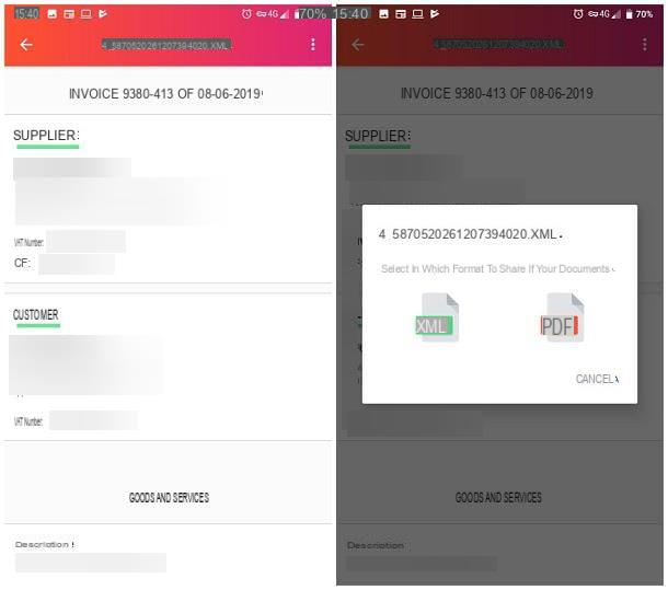 How to open XML electronic invoice