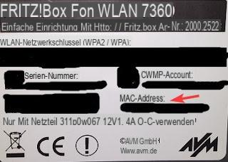 Endereço MAC do FRITZBox Como configurar o modem FRITZ! Box na rede Fastweb