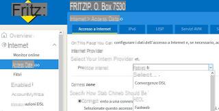 Cómo configurar el módem FRITZ! Box en la red Fastweb