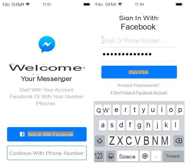 Como o Messenger funciona sem Facebook